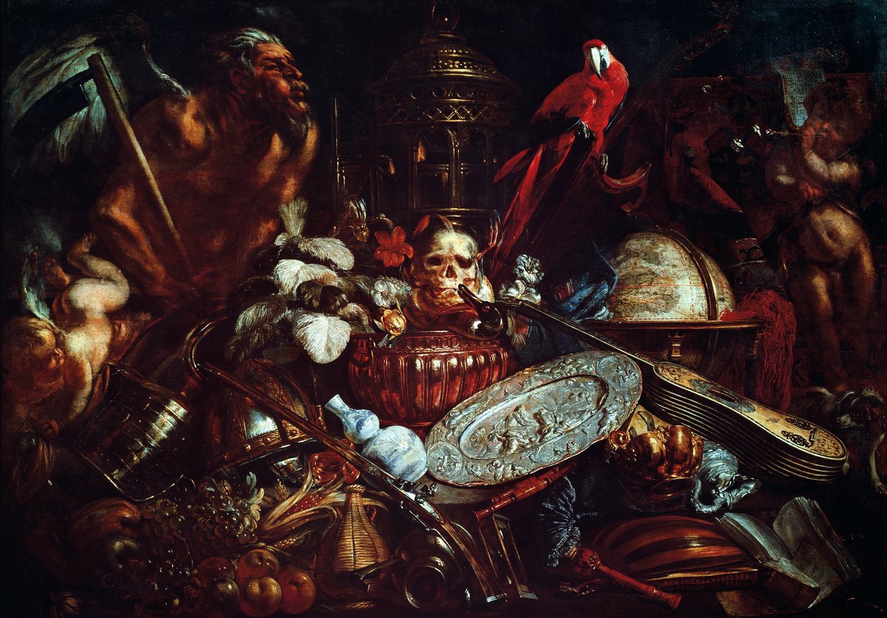 Vanitas, Pieter Boel (1622-1674), tuval üzerine yağlı boya by Pieter or Peter Boel