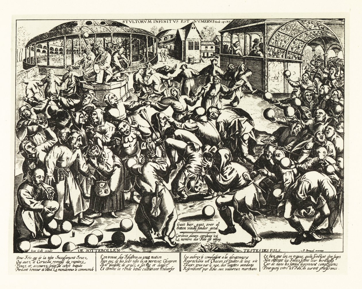 Aptallar festivali, Orta Çağ.1906 (litografi) by Pieter the Elder (after) Bruegel