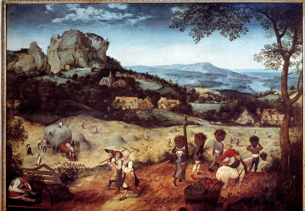 Pieter Bruegel (veya Breugel veya Brueghel veya Breughel) Elder (1525-1569) tarafından Hay Recolation Painting 16. yüzyıl Prag, Ulusal Galeri by Pieter Bruegel the Elder
