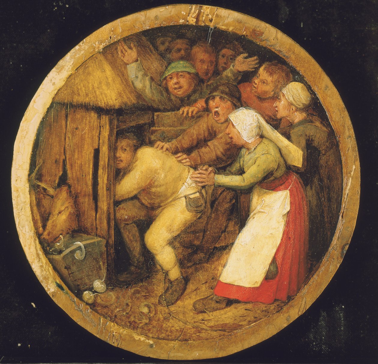 Domuz Ahırına İtilen Ayyaş by Pieter Bruegel the Elder