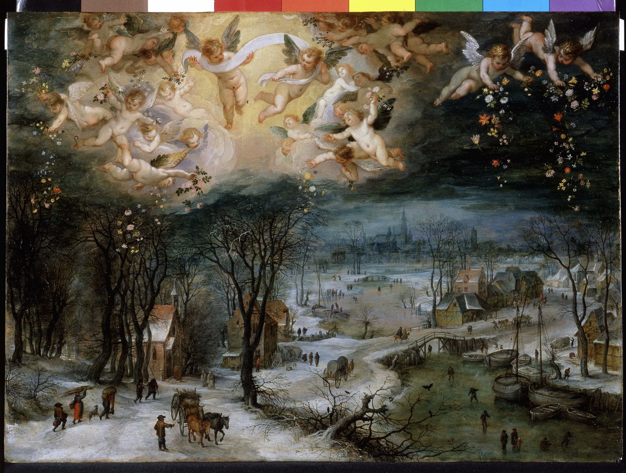 Kış Manzarası - Yaşlı Pieter Bruegel (1525/30 - 1569). by Pieter Bruegel the Elder
