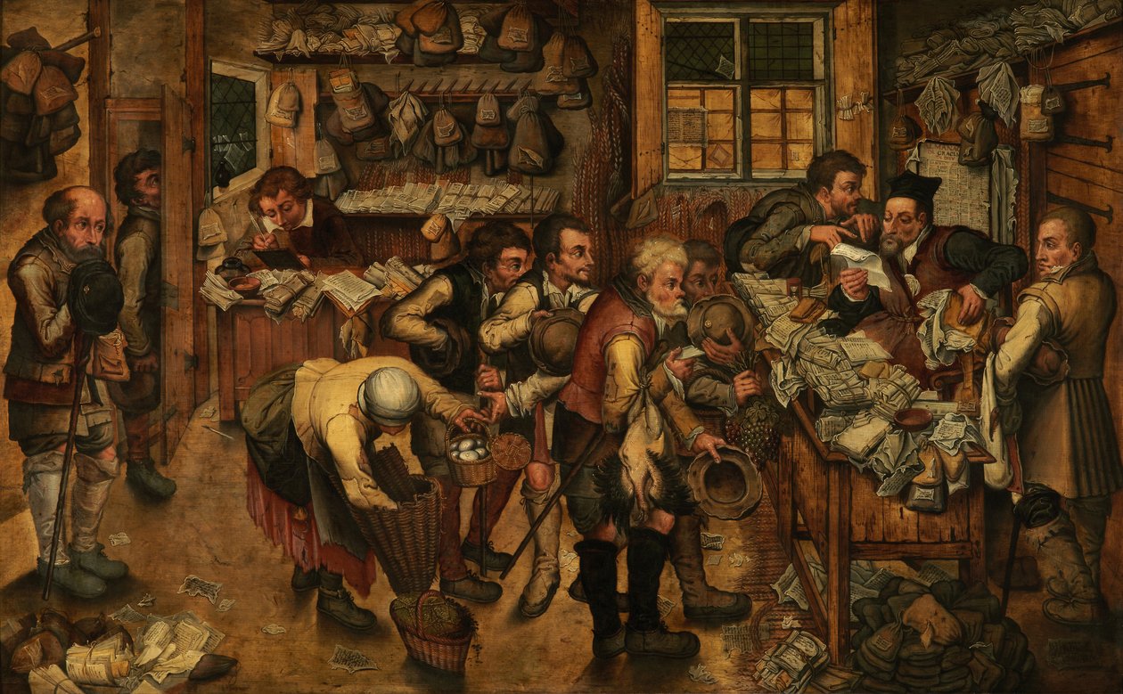 Köylü Avukatı (panel üzeri yağlıboya) by Pieter the Younger (after) Brueghel