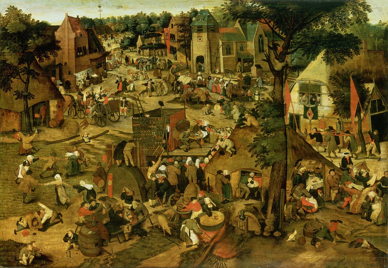 Tiyatro Sunumlu Fuar by Pieter the Younger Brueghel