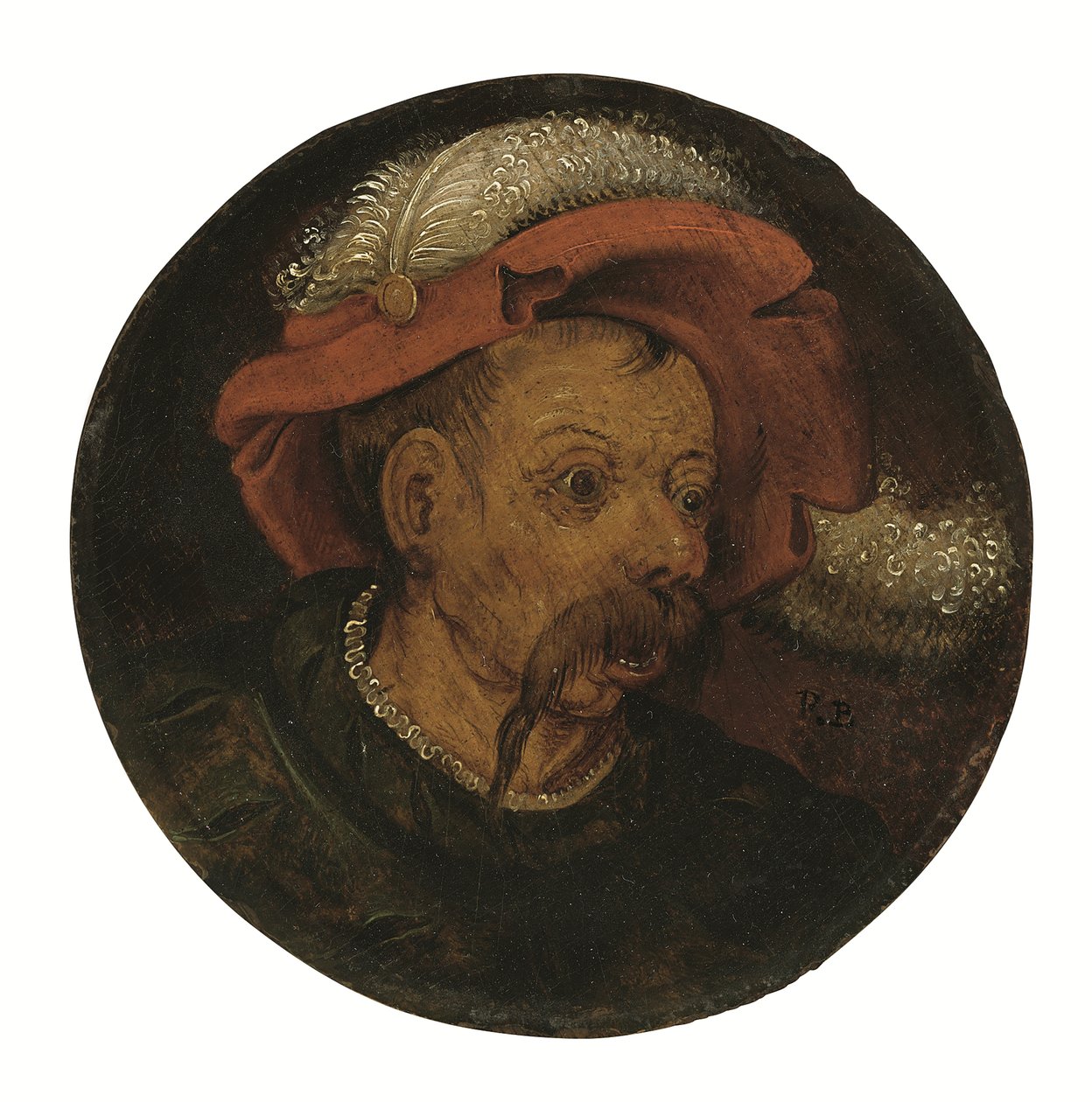 Landsknecht'in başı (paneldeki yağ) by Pieter the Younger Brueghel