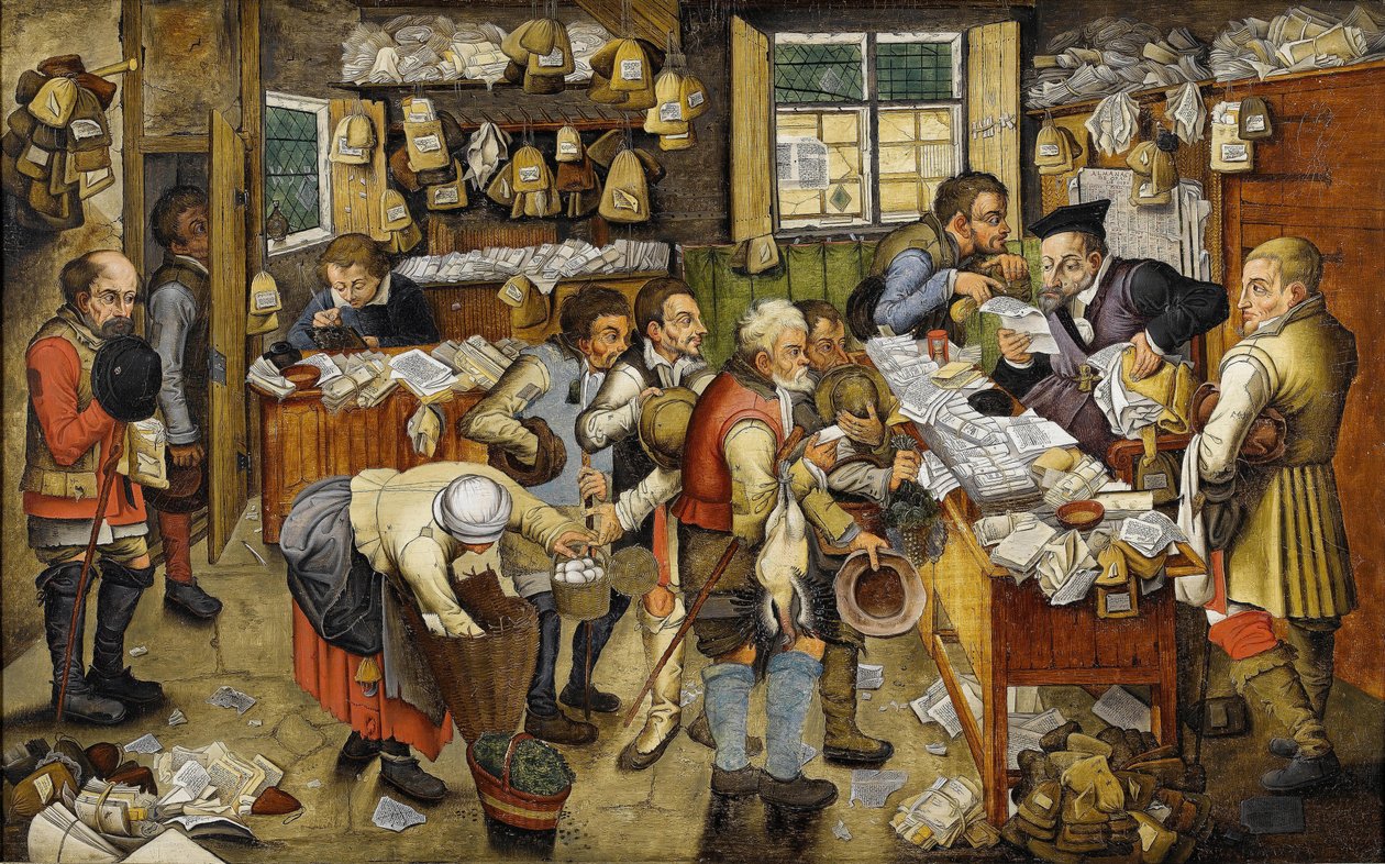 Le Payment de la dime - Ondalıkların Ödenmesi (Köy Avukatı olarak bilinir) - Pieter Brueghel the Younger (Le jeune ou Brueghel d