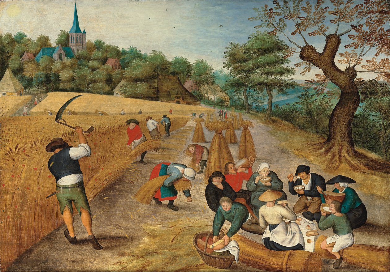 Yaz: Biçerdöverler, 1623 by Pieter Brueghel the Younger