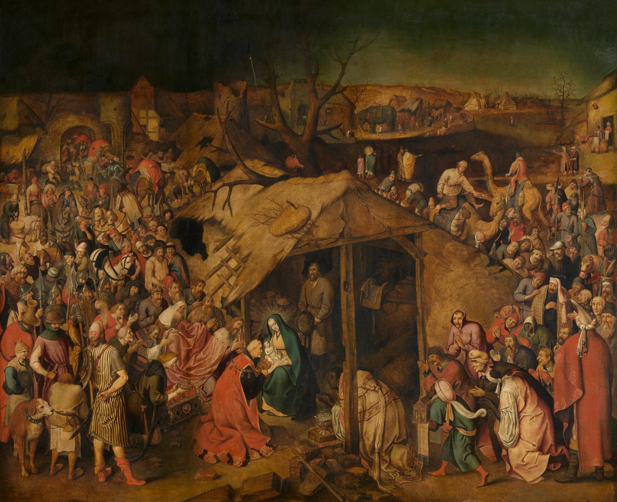 Büyücülerin Hayranlığı (tuval üzerine yağlı boya) by Pieter the Younger Brueghel