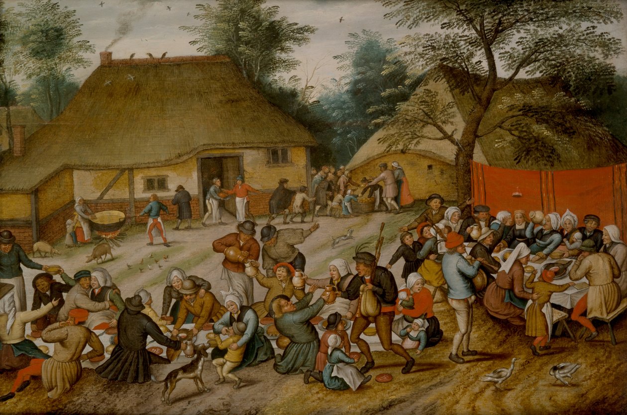 Açık Havada Düğün Ziyafeti by Pieter the Younger Brueghel