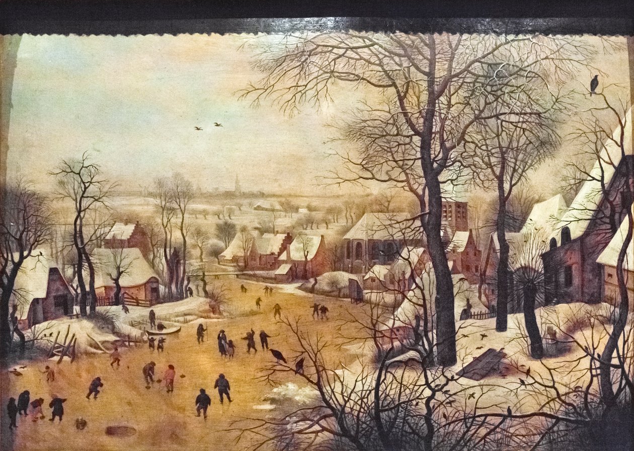 Patenciler ile kış manzarası by Pieter the Younger Brueghel