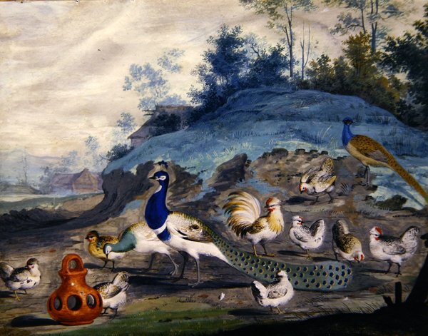 Pitoresk bir manzarada egzotik kuşlar (2) by Pieter the Younger Holsteyn