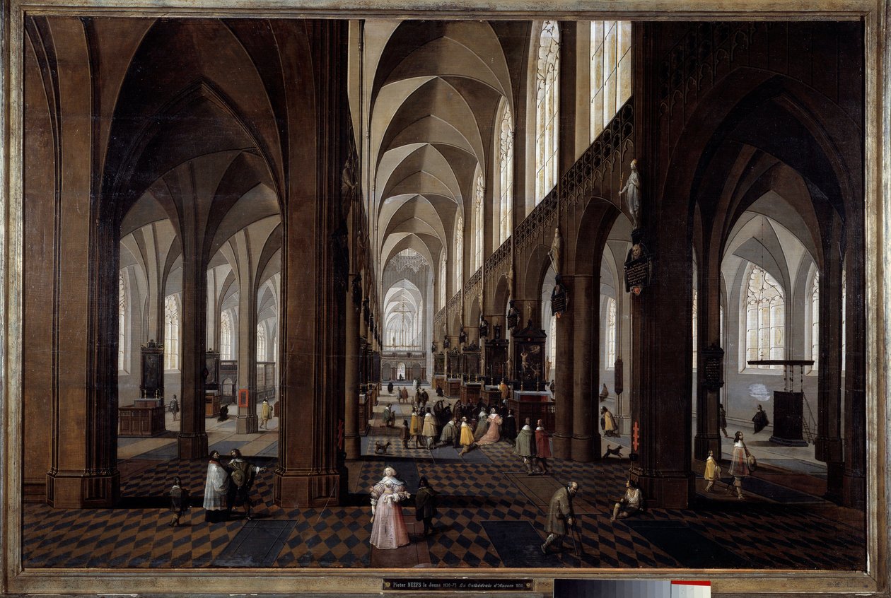 Pieter Neefs the Jeune (1620-1675) tarafından yapılan Antwerp Katedrali