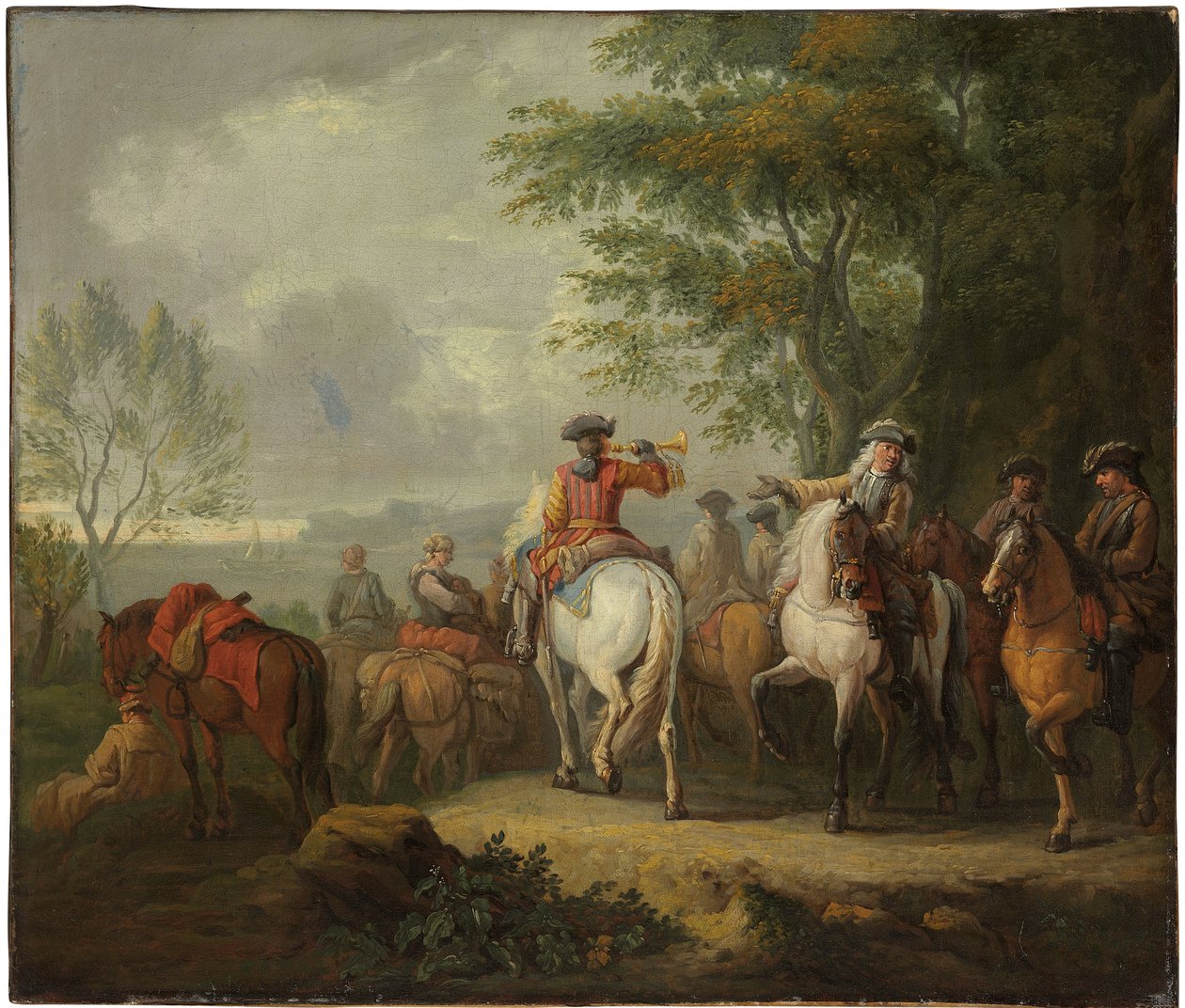 Cavaliers bir yolculuğa çıkıyor by Pieter van Bloemen