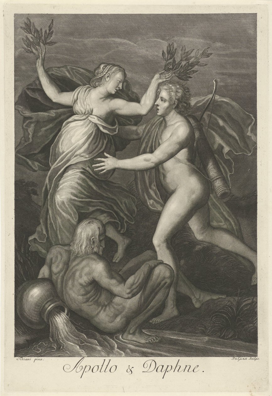 Apollo ve Daphne (nesnedeki başlık) Mitolojik aşk hikayeleri (dizi adı) by Pieter van Gunst