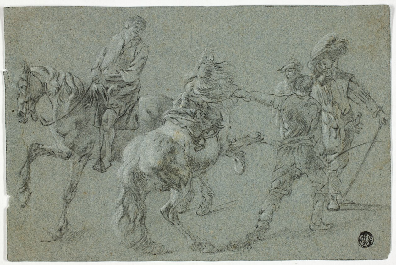 Binicilik okulu by Pieter van Laer