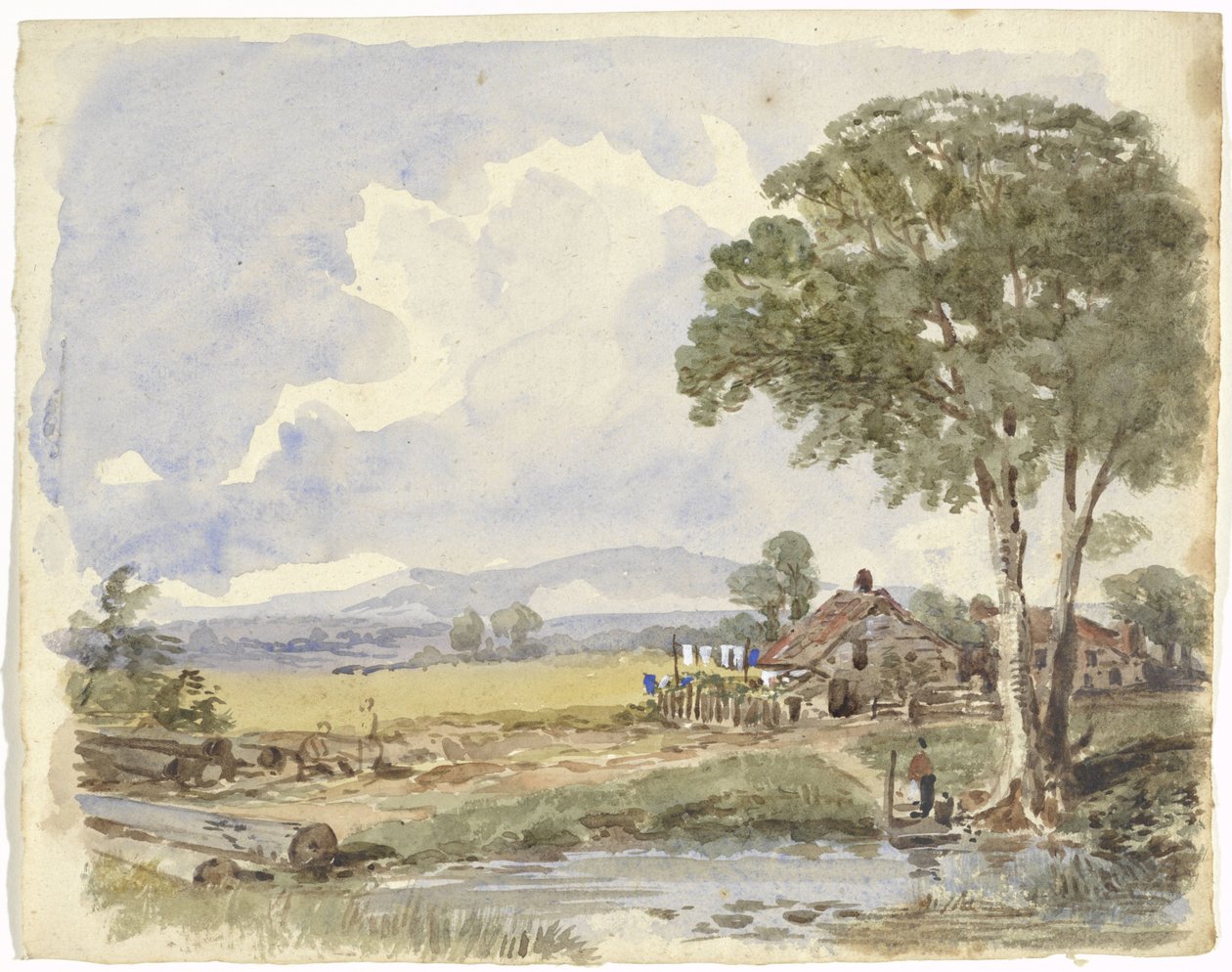 Çiftlik ile manzara by Pieter van Loon