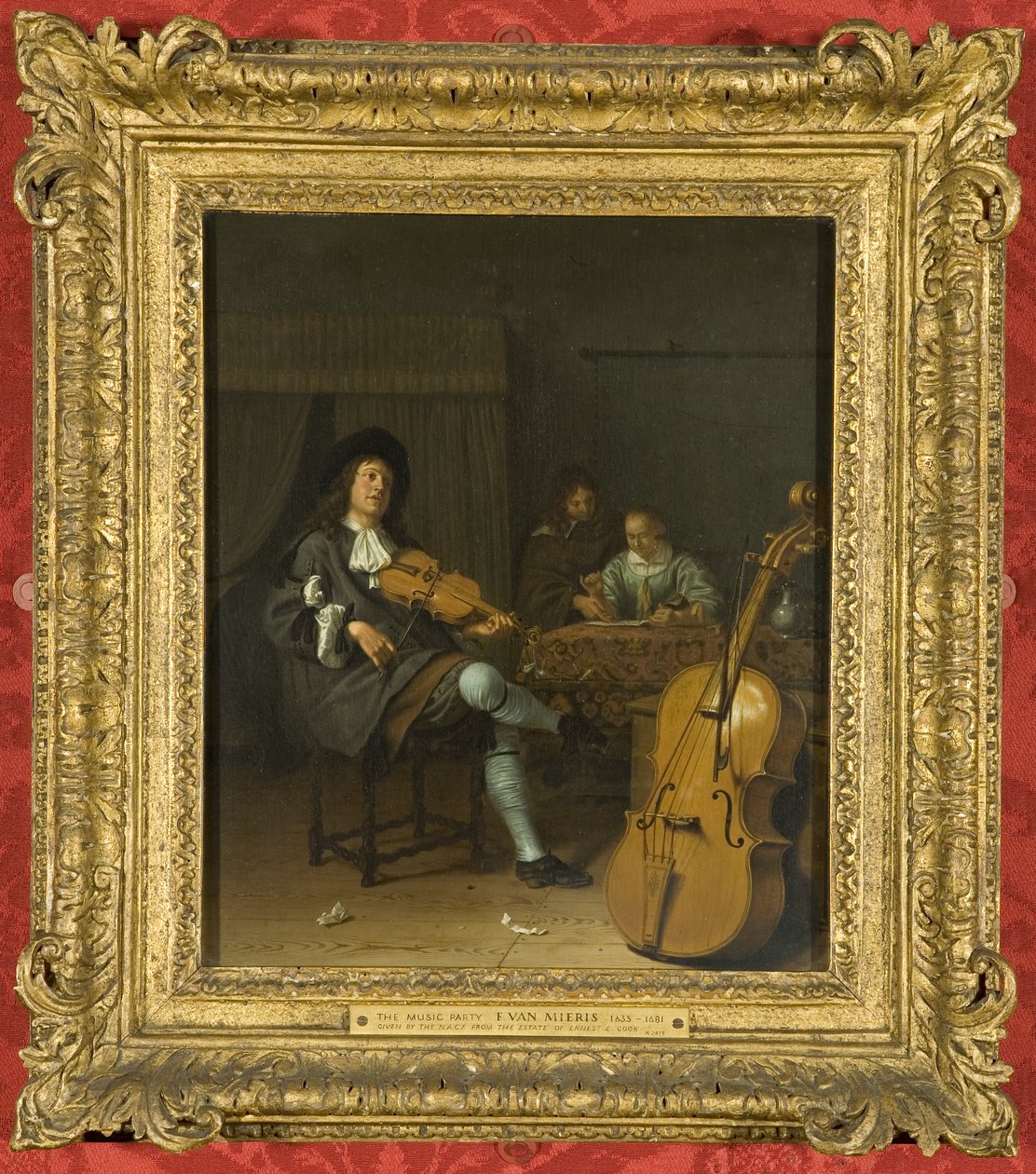 Bir Müzik Partisi, c.1675 (panelde yağlı boya) by Pieter van Slingelandt