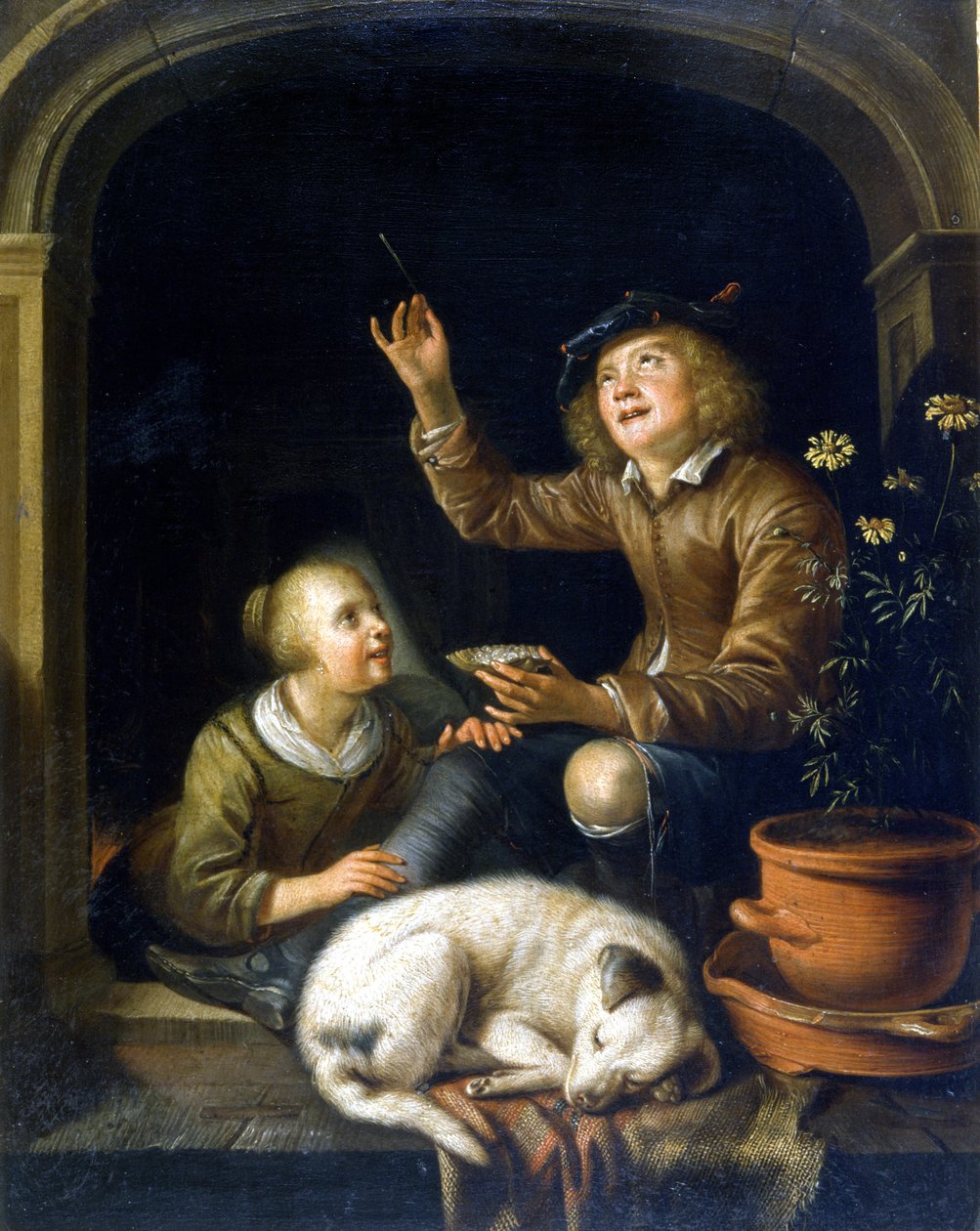 Sabun köpüğü. Pieter Cornélisz van Slingelandt