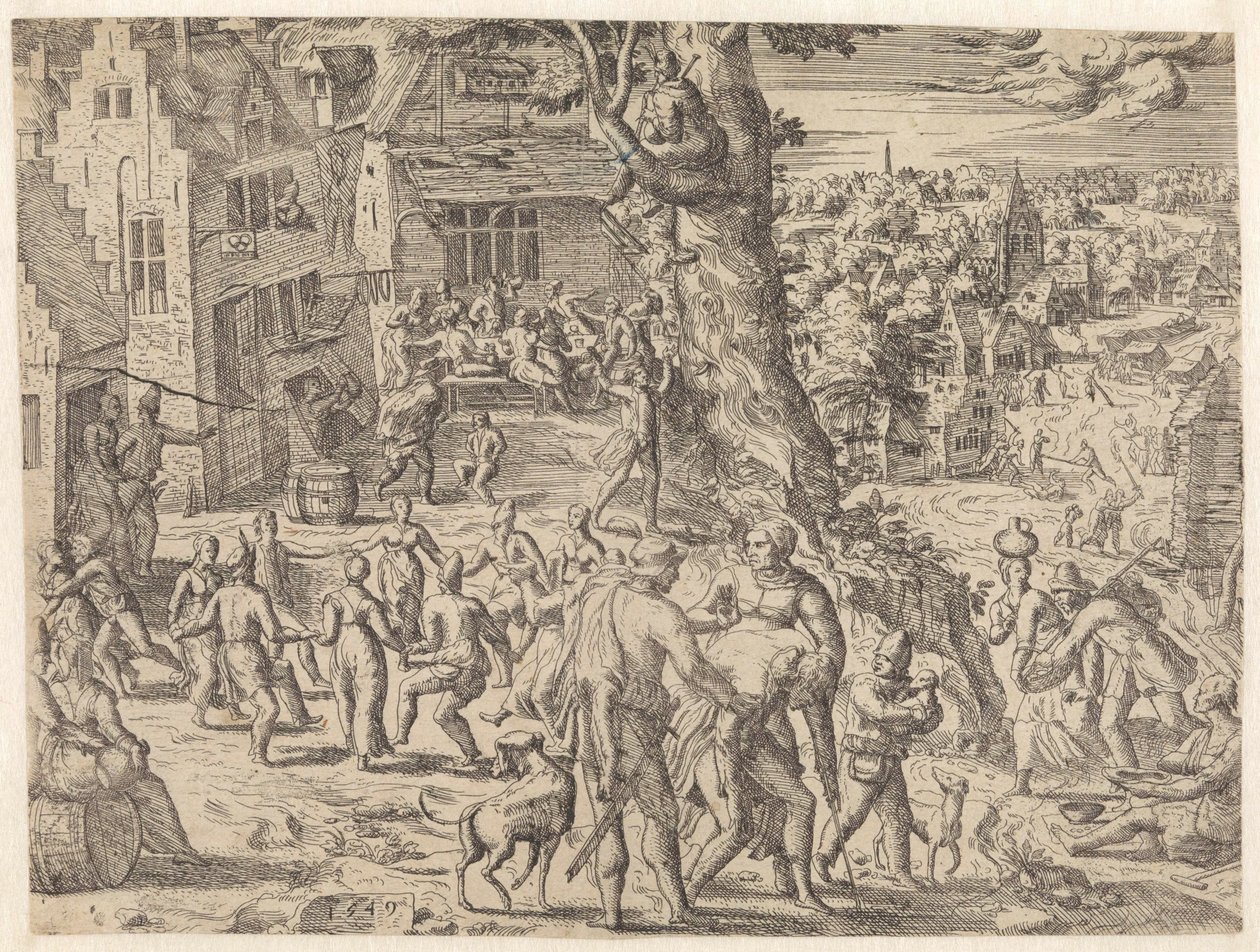 Köylü Fuarı Çiftçi Fuarı (nesne üzerindeki başlık) by Pieter van der Borcht (I) (attributed to)