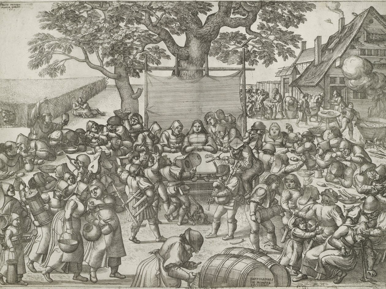 Çiftçi düğünü by Pieter van der Borcht (I)