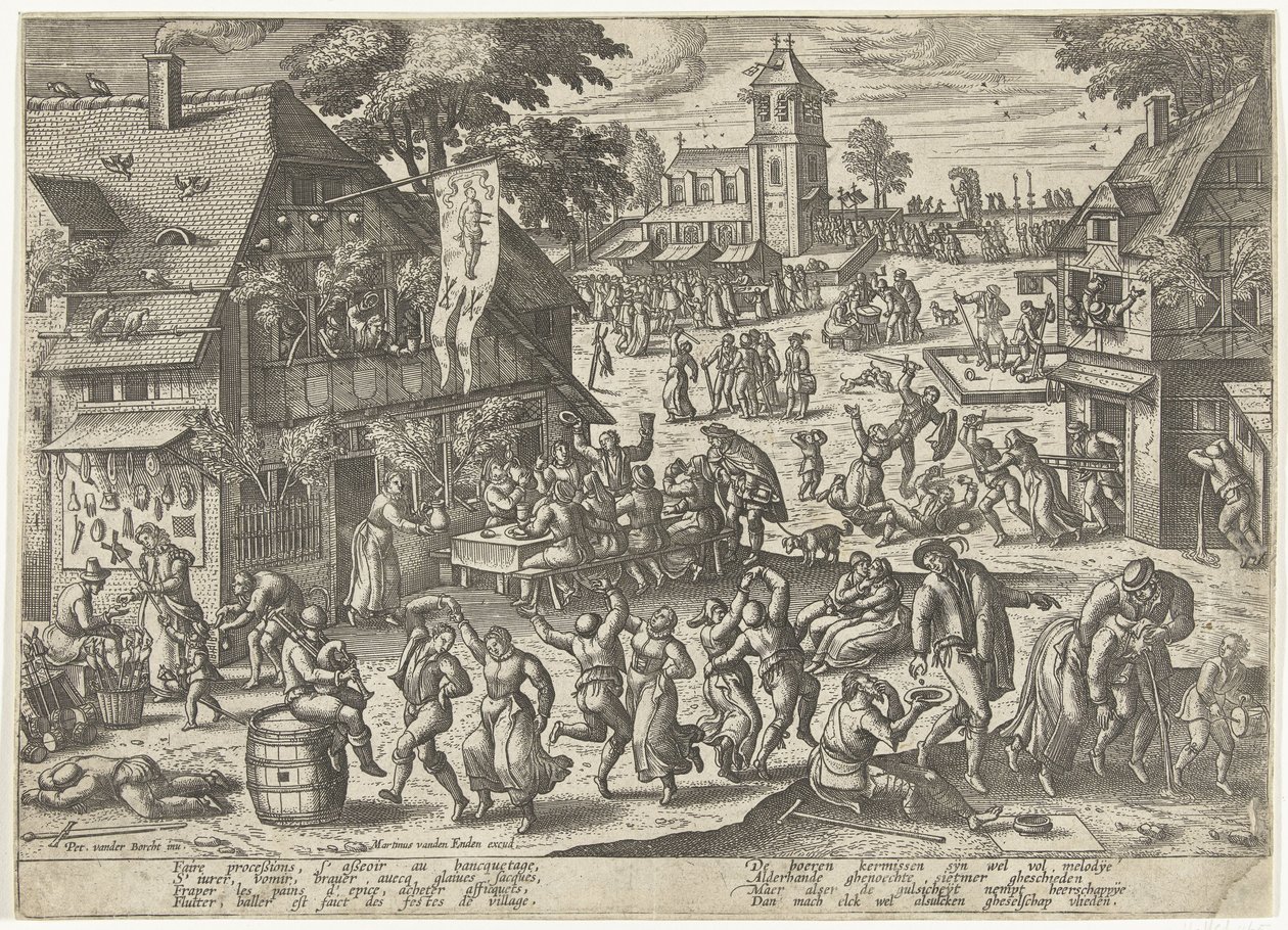 Aziz Sebastian Loncası Bayramı by Pieter van der Borcht (I)