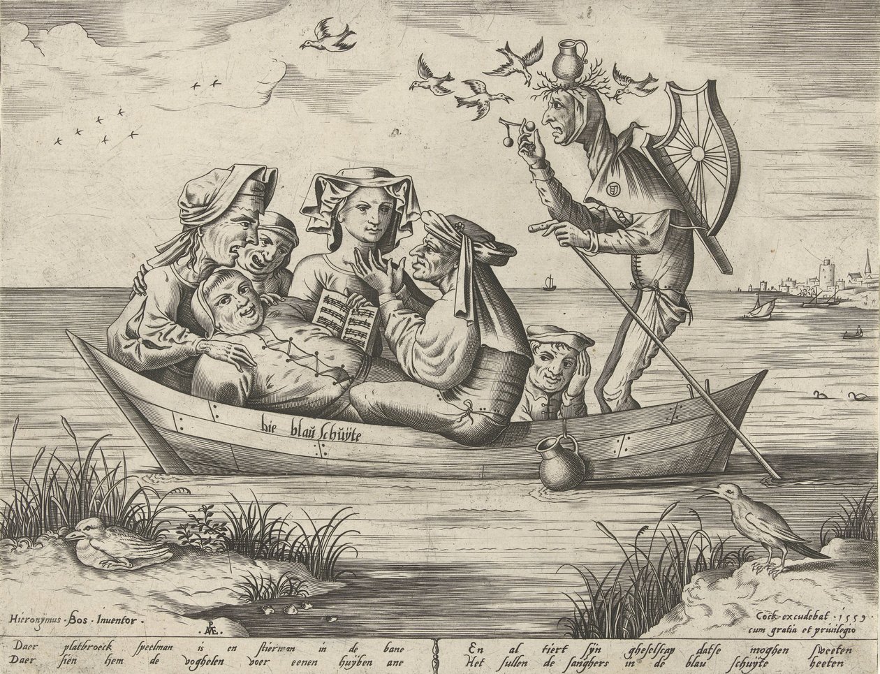 mavi mavna Bie blau schuijte (nesne üzerindeki başlık) by Pieter van der Heyden