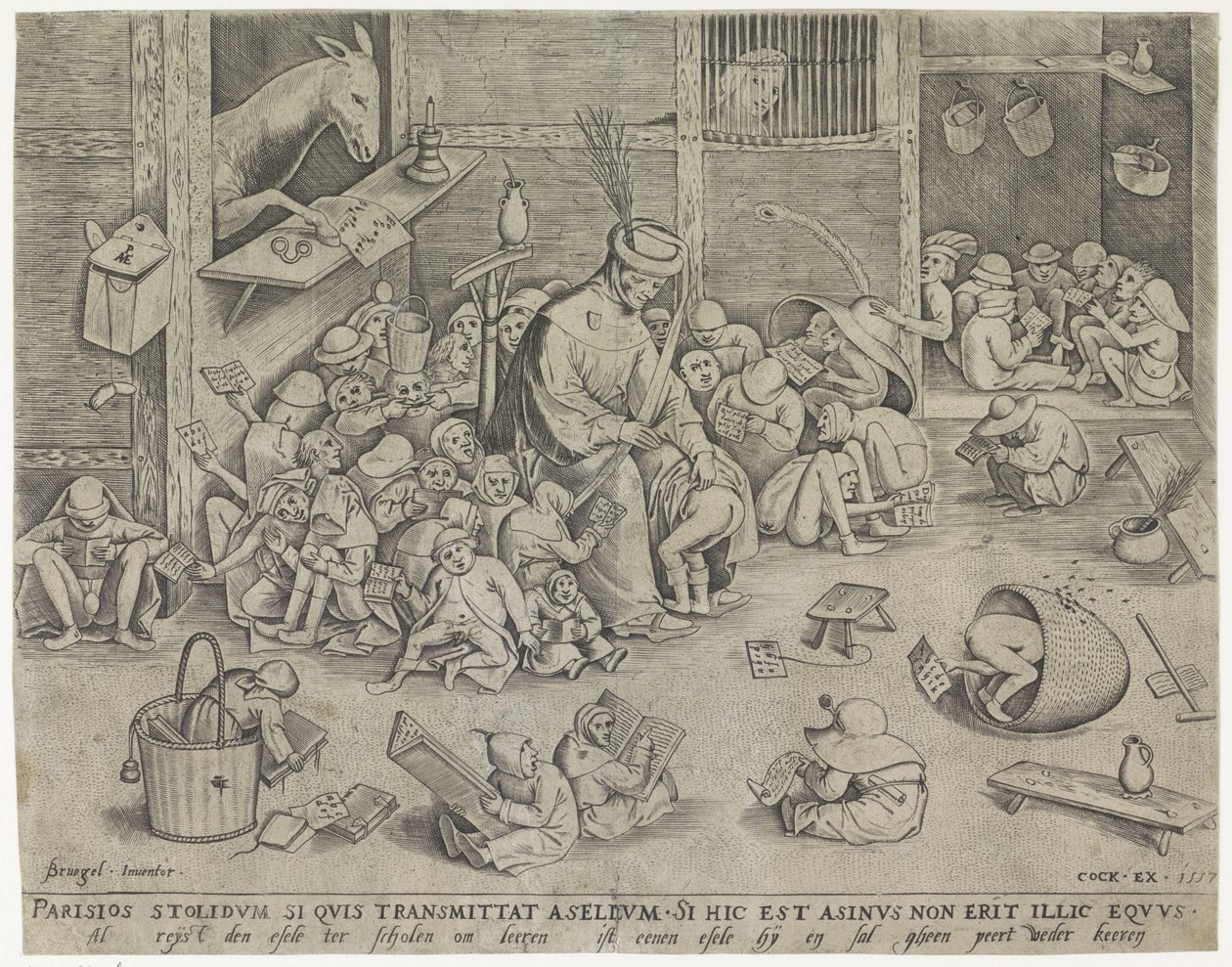 okuldaki eşek by Pieter van der Heyden