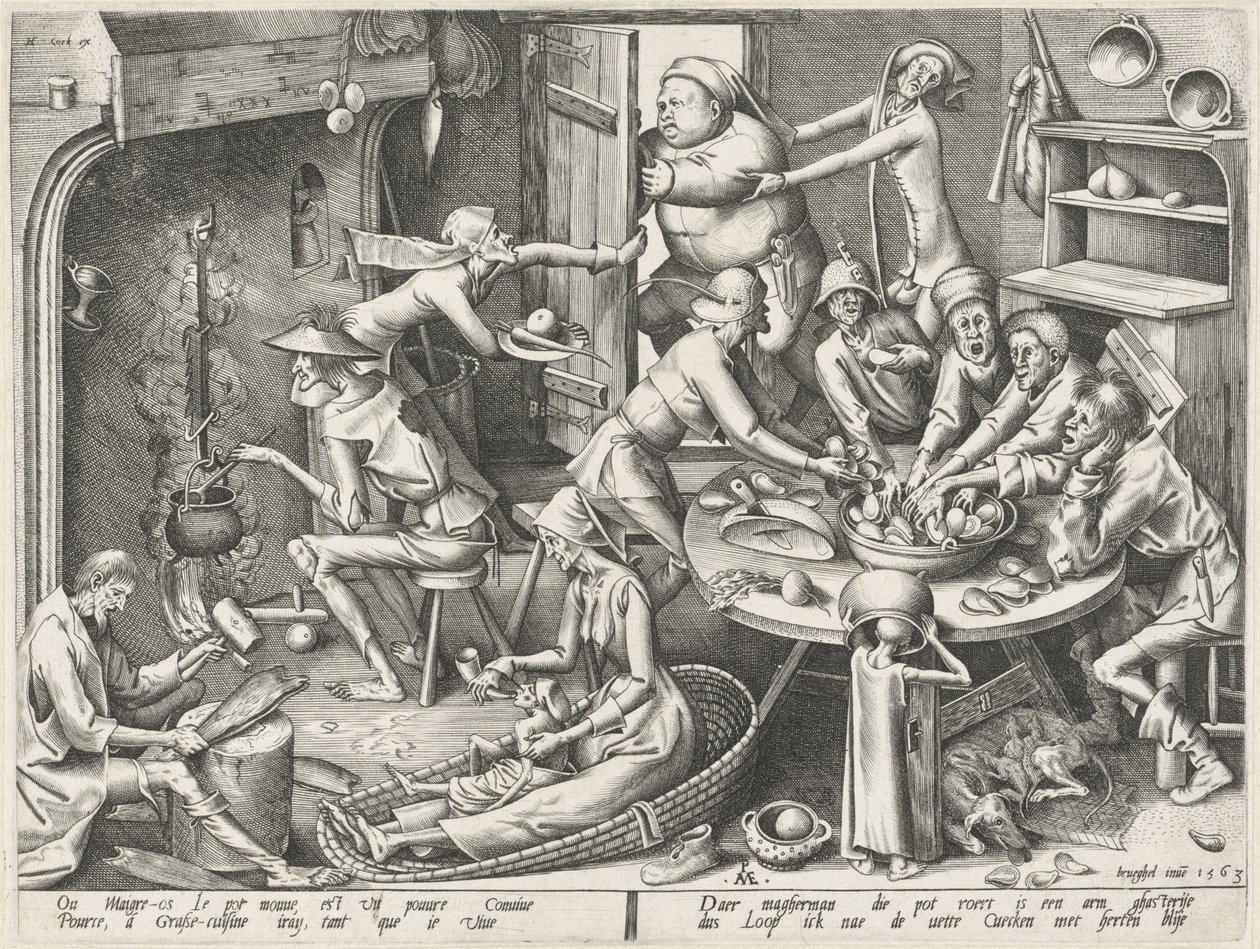 sıska mutfak Yalın mutfak ve yağlı mutfak (dizi adı) by Pieter van der Heyden