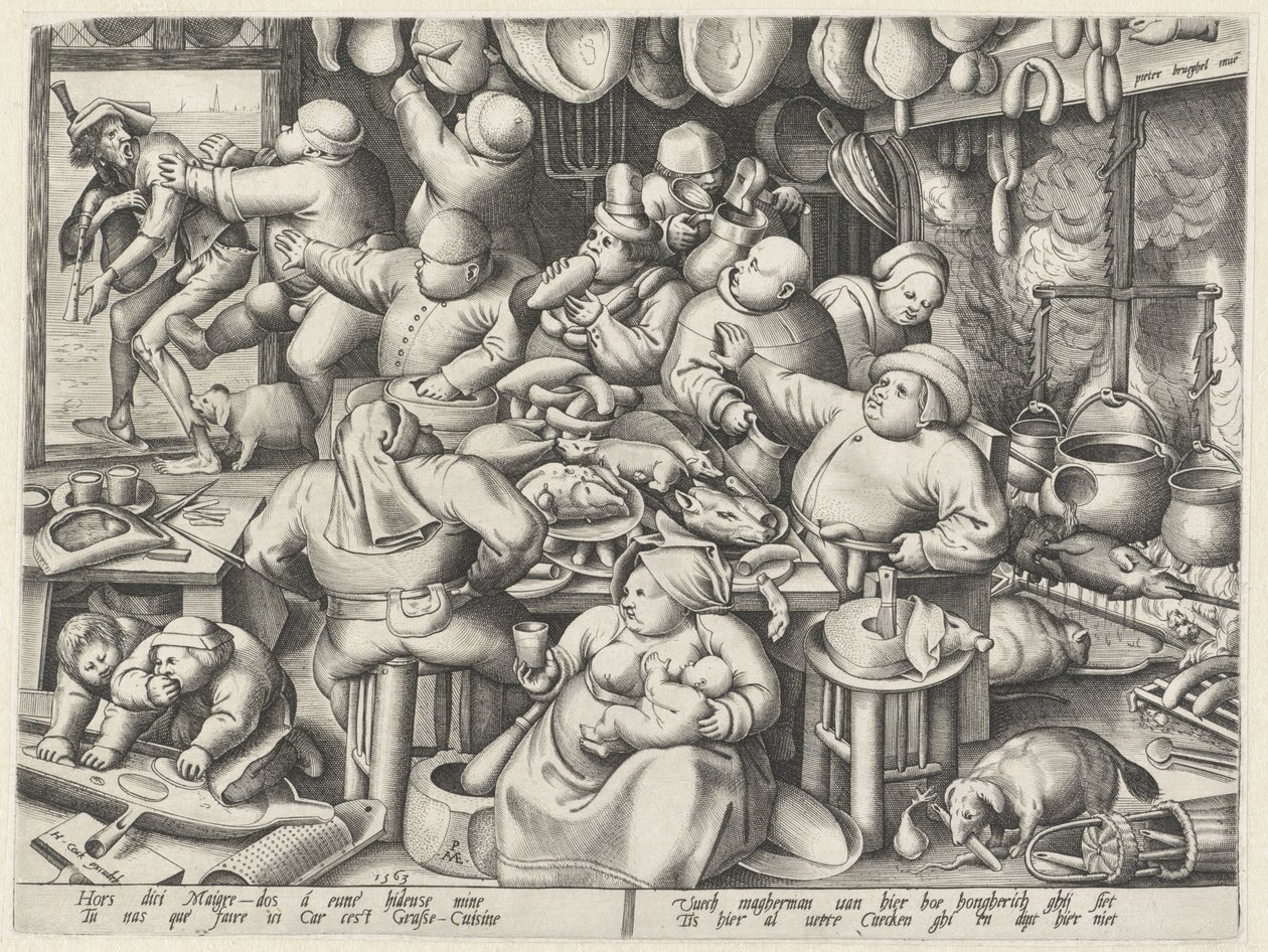 yağlı mutfak Yalın mutfak ve yağlı mutfak (dizi adı) by Pieter van der Heyden