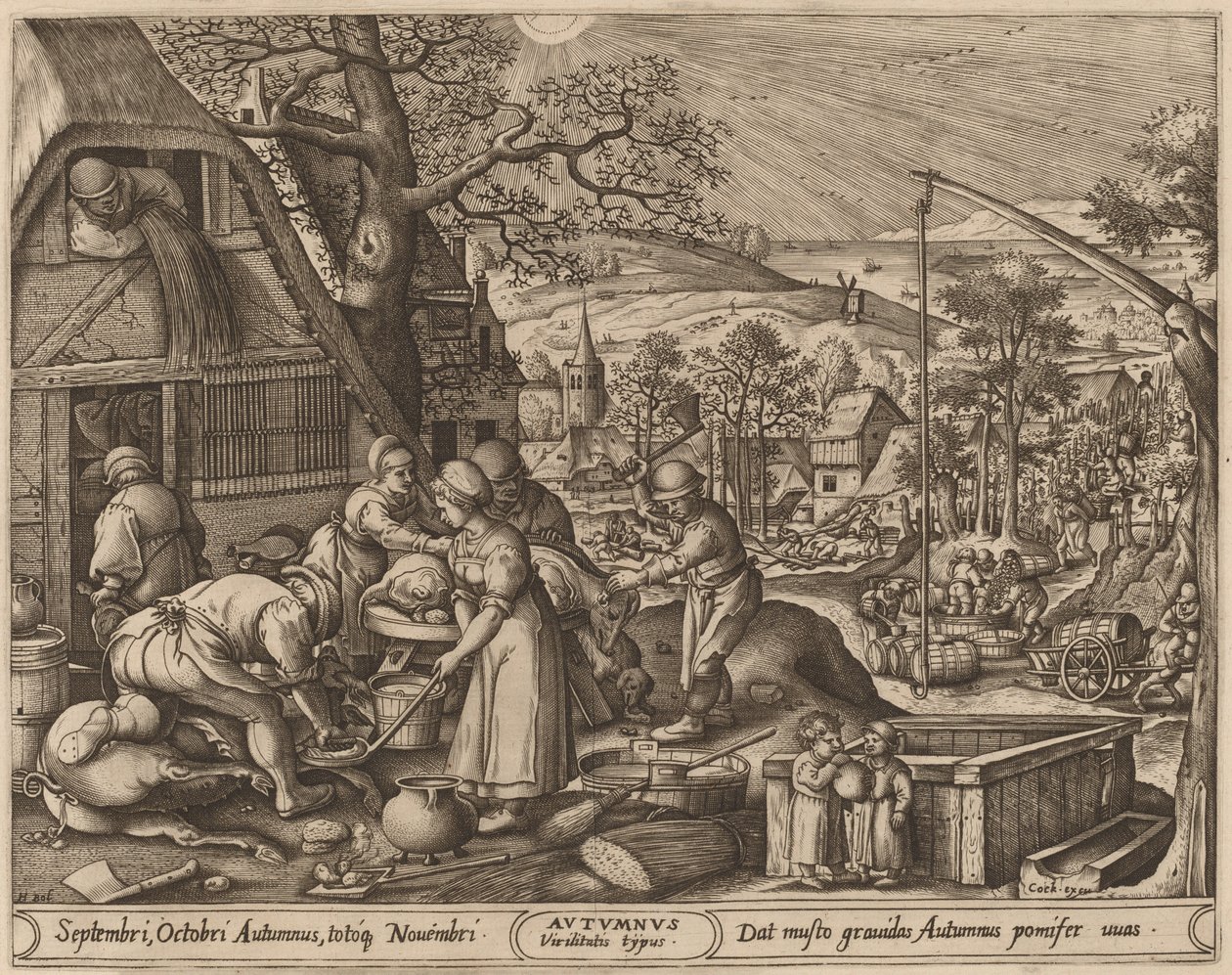 Sonbahar by Pieter van der Heyden after Hans Bol