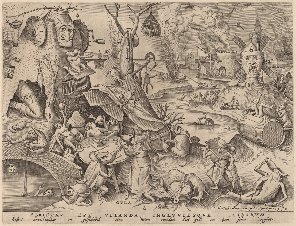 Oburluk by Pieter van der Heyden after Pieter Bruegel the Elder