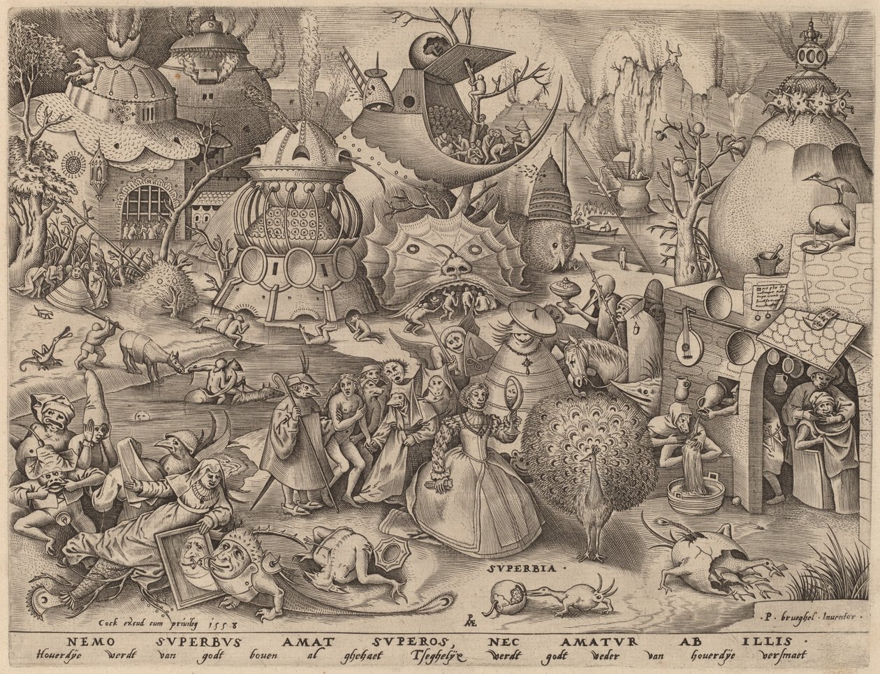 Gurur by Pieter van der Heyden after Pieter Bruegel the Elder