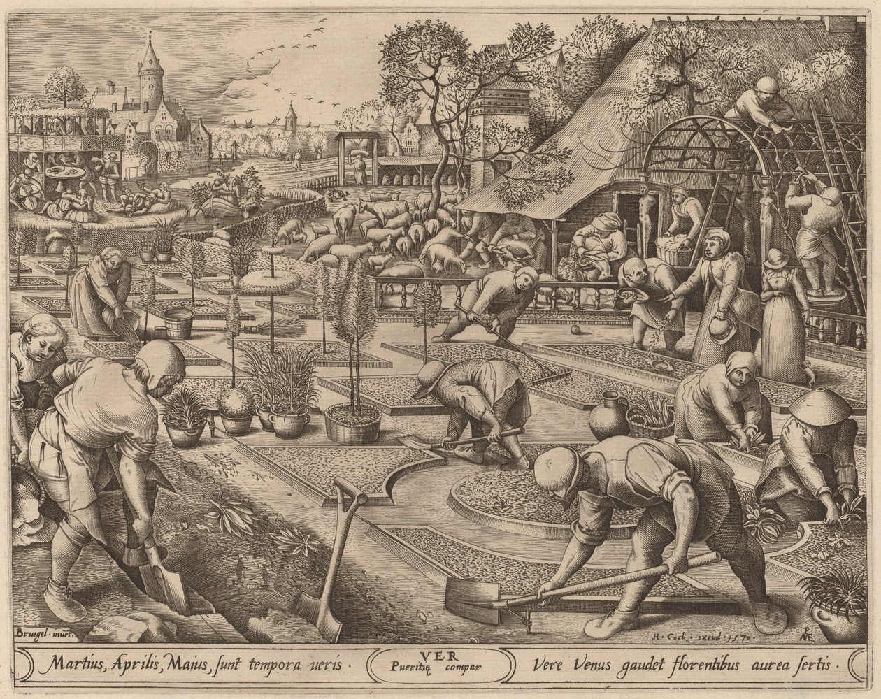 Bahar by Pieter van der Heyden after Pieter Bruegel the Elder