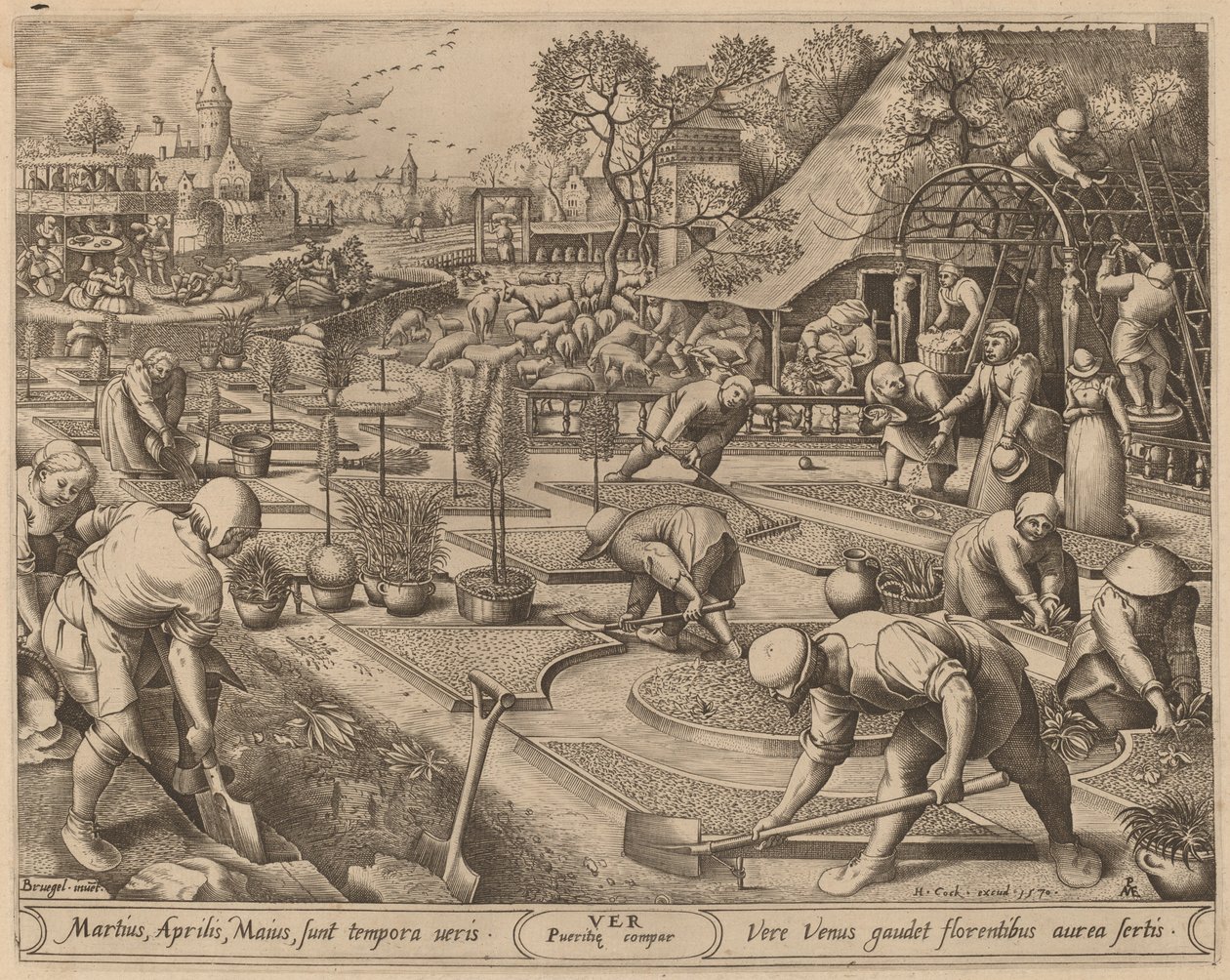 Bahar by Pieter van der Heyden after Pieter Bruegel the Elder