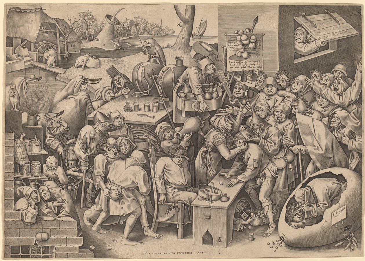 Malleghem Cadısı by Pieter van der Heyden after Pieter Bruegel the Elder