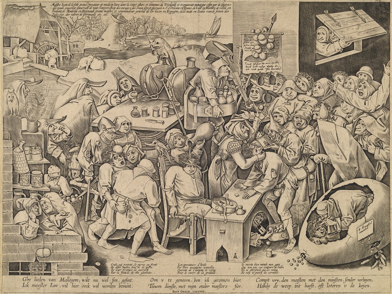 Malleghem Cadısı by Pieter van der Heyden after Pieter Bruegel the Elder