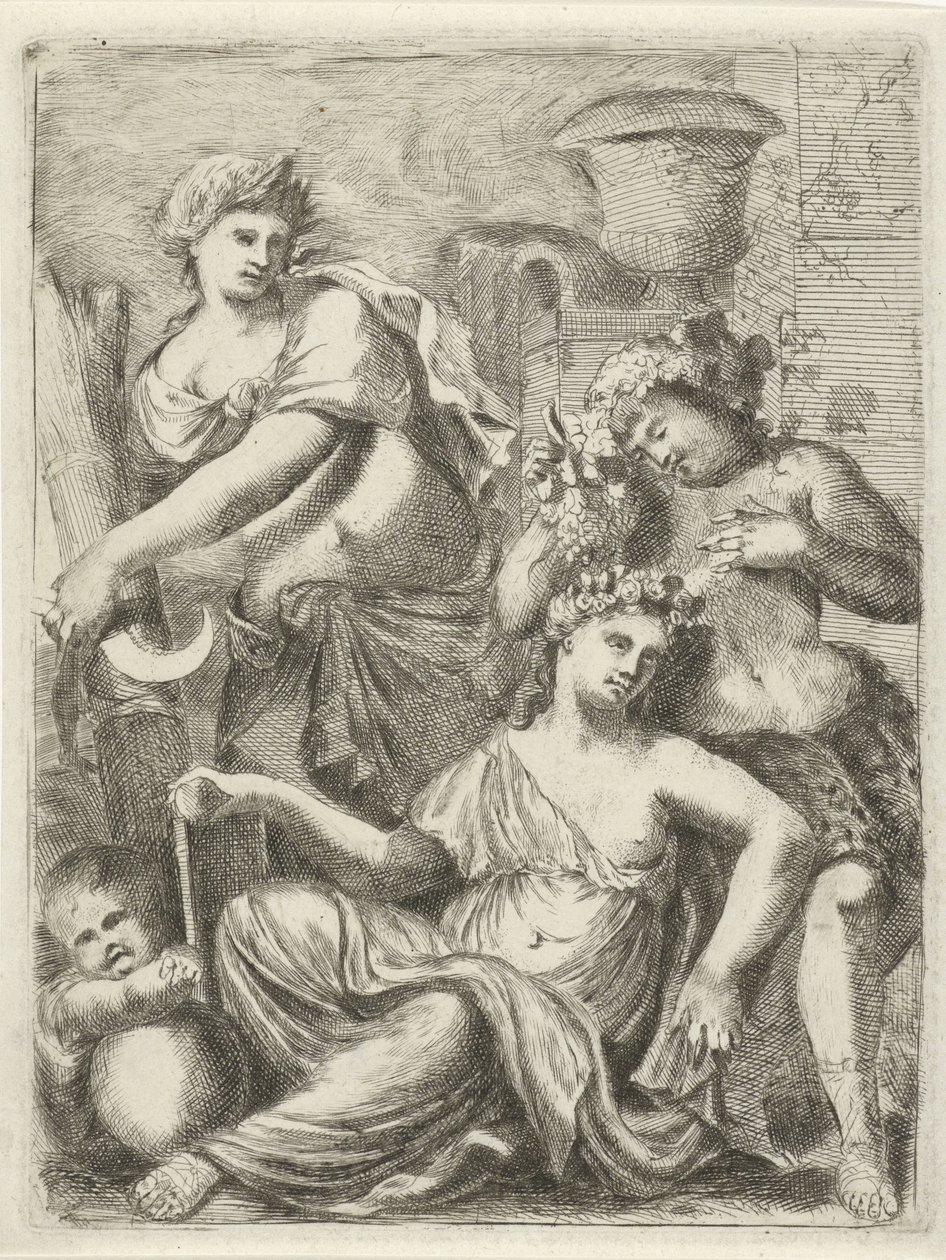 Ceres, Bacchus ve Venüs by Pieter van der Plas (II)