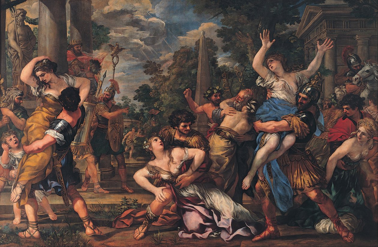 Sabinlerin tecavüzü by Pietro da Cortona