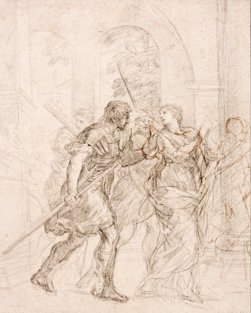 Aziz (Martina) Şehitliğine Yöneltiliyor by Pietro da Cortona