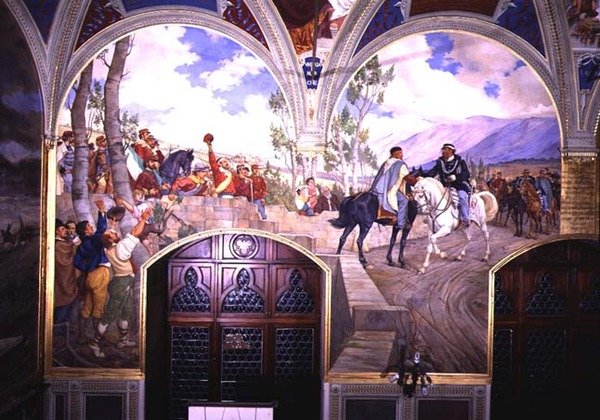 Giuseppe Garibaldi (1807-82) ve Kral Vittorio Emanuele II (1820-78) Arasında 26 Ekim 1860
