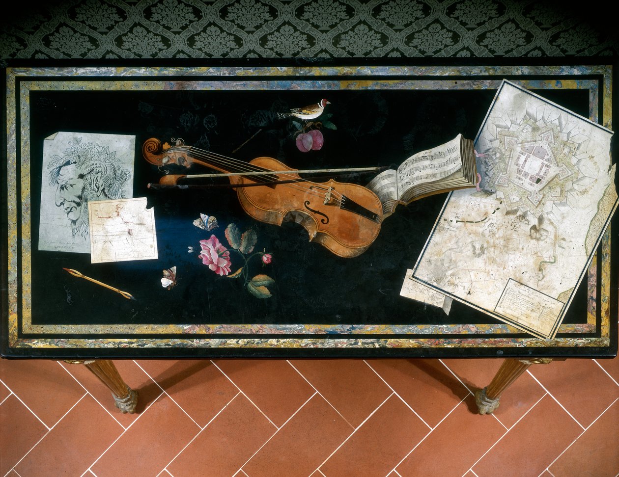 Masa üstü (scagliola) by Pietro Antonio Paulini