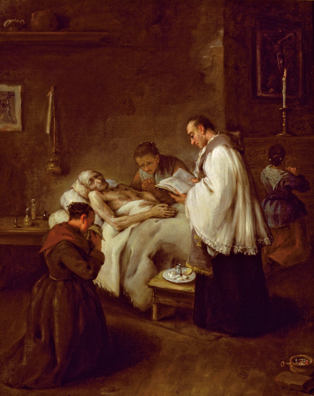 Aşırı Unction, c.1755 by Pietro Longhi