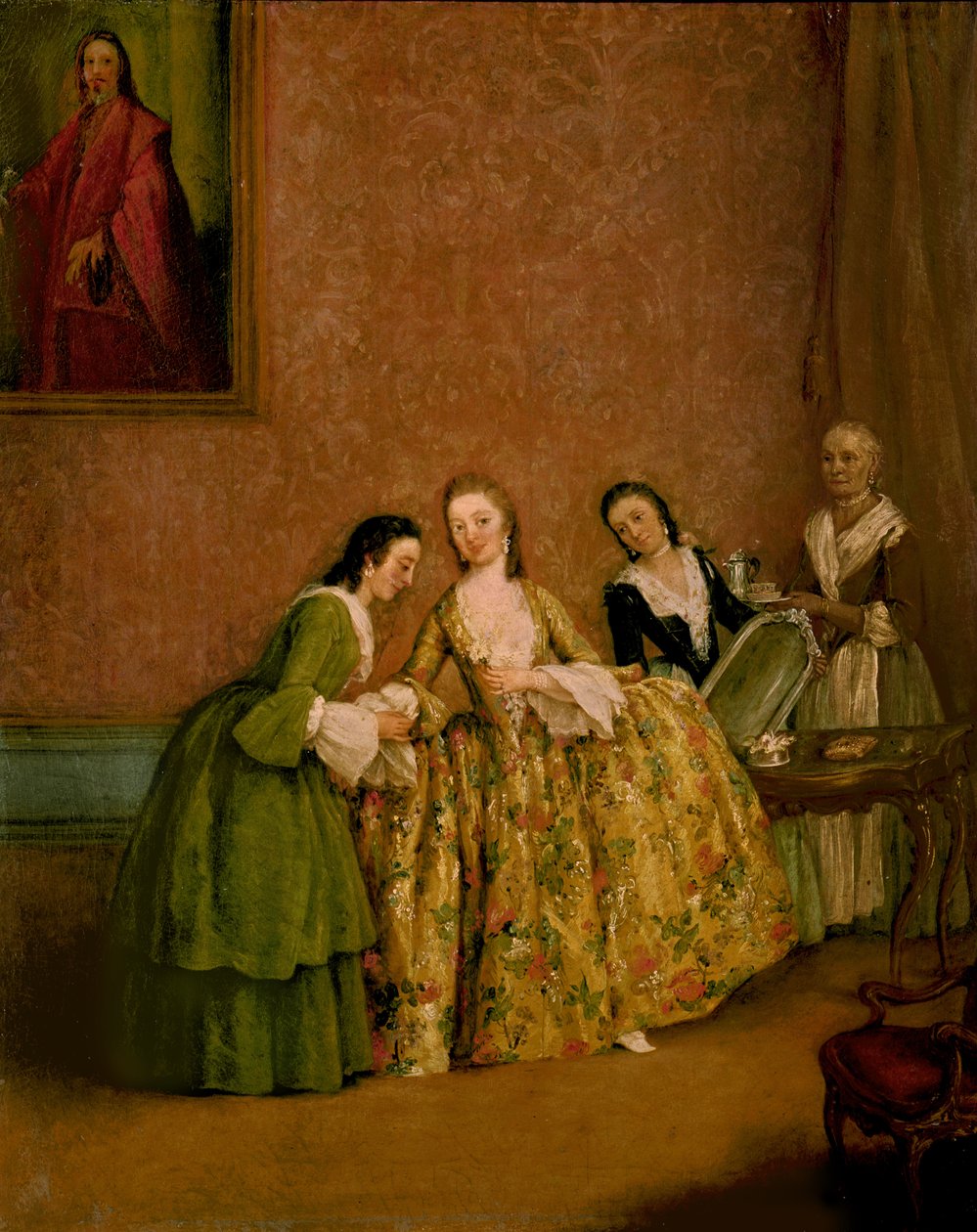 Bayan Giyinme veya Tuvaletindeki Bayan by Pietro Longhi