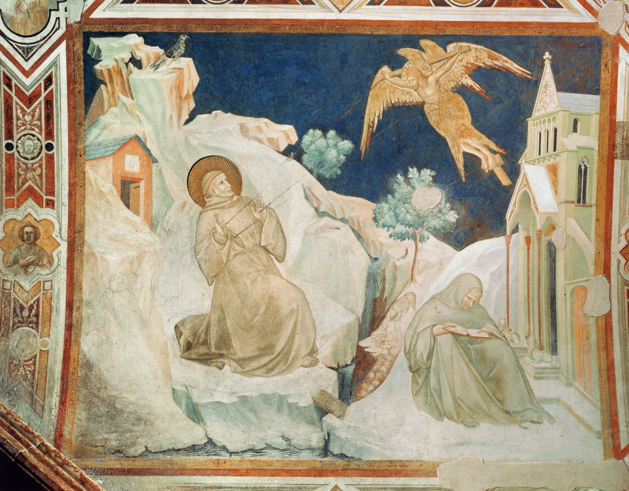 St Francis stigmata alıyor by Pietro Lorenzetti