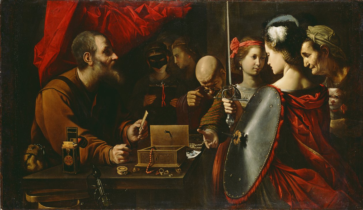 Achilles among the Daughters of Lycomedes, c.1625-30  by Pietro Paolini