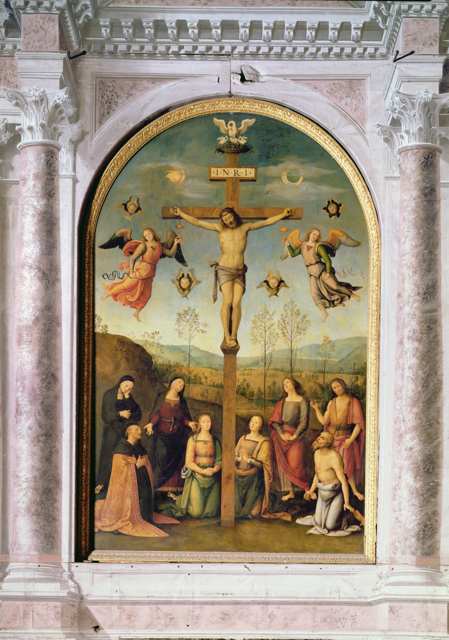Çarmıha germe (altarpiece) by Pietro Perugino