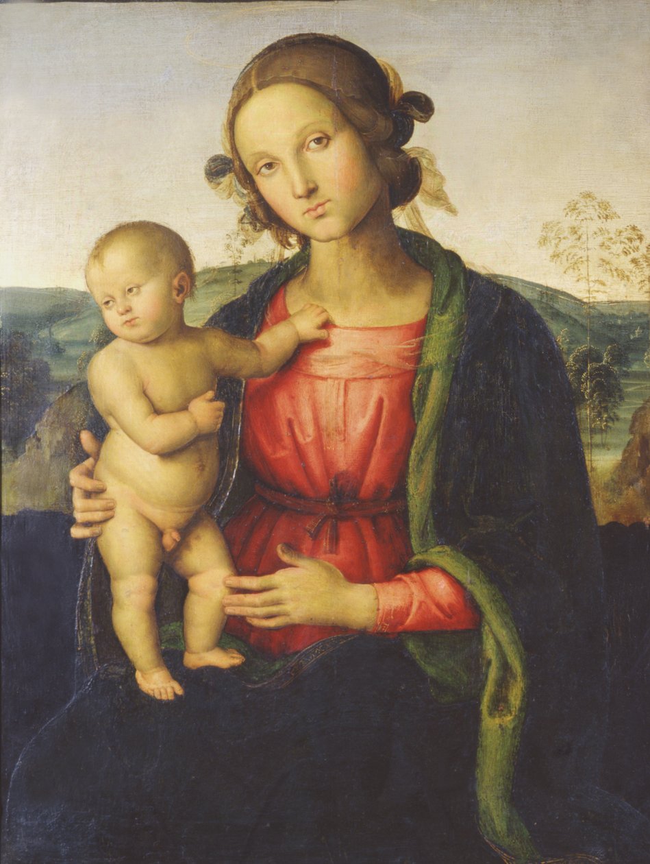 madonna ve çocuk by Pietro Perugino