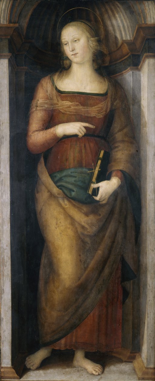 St. Helena, c.1505-06 (kavak ağacı üzerinde tempera) by Pietro Perugino