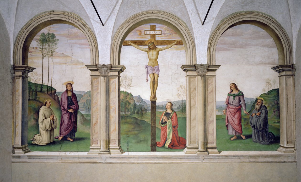 ಶಿಲುಬೆಗೇರಿಸುವಿಕೆ, 1494-96 ಟರ್ಕ್ by Pietro Perugino