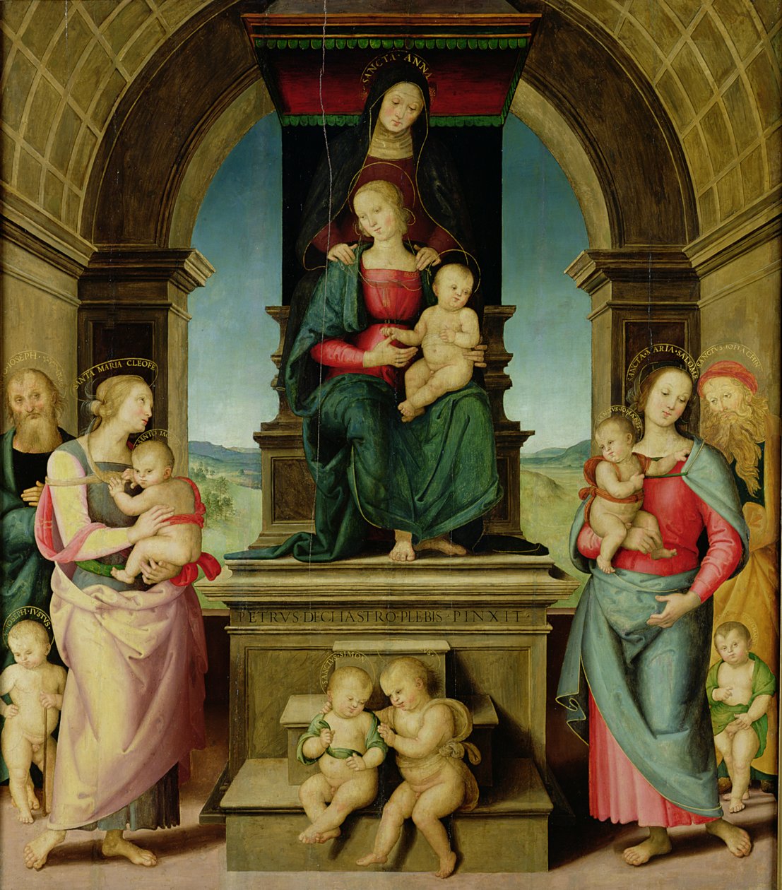 Aziz Anne Ailesi, c.1507 by Pietro Perugino