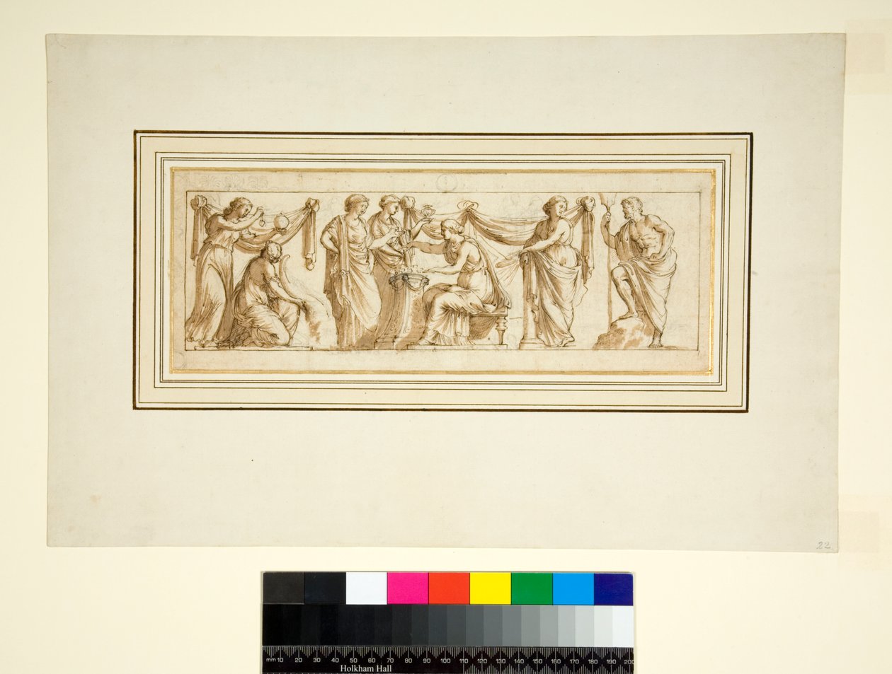 Bir Kurbanı gösteren Antik Rölyeften Kopya by Pietro Santi Bartoli